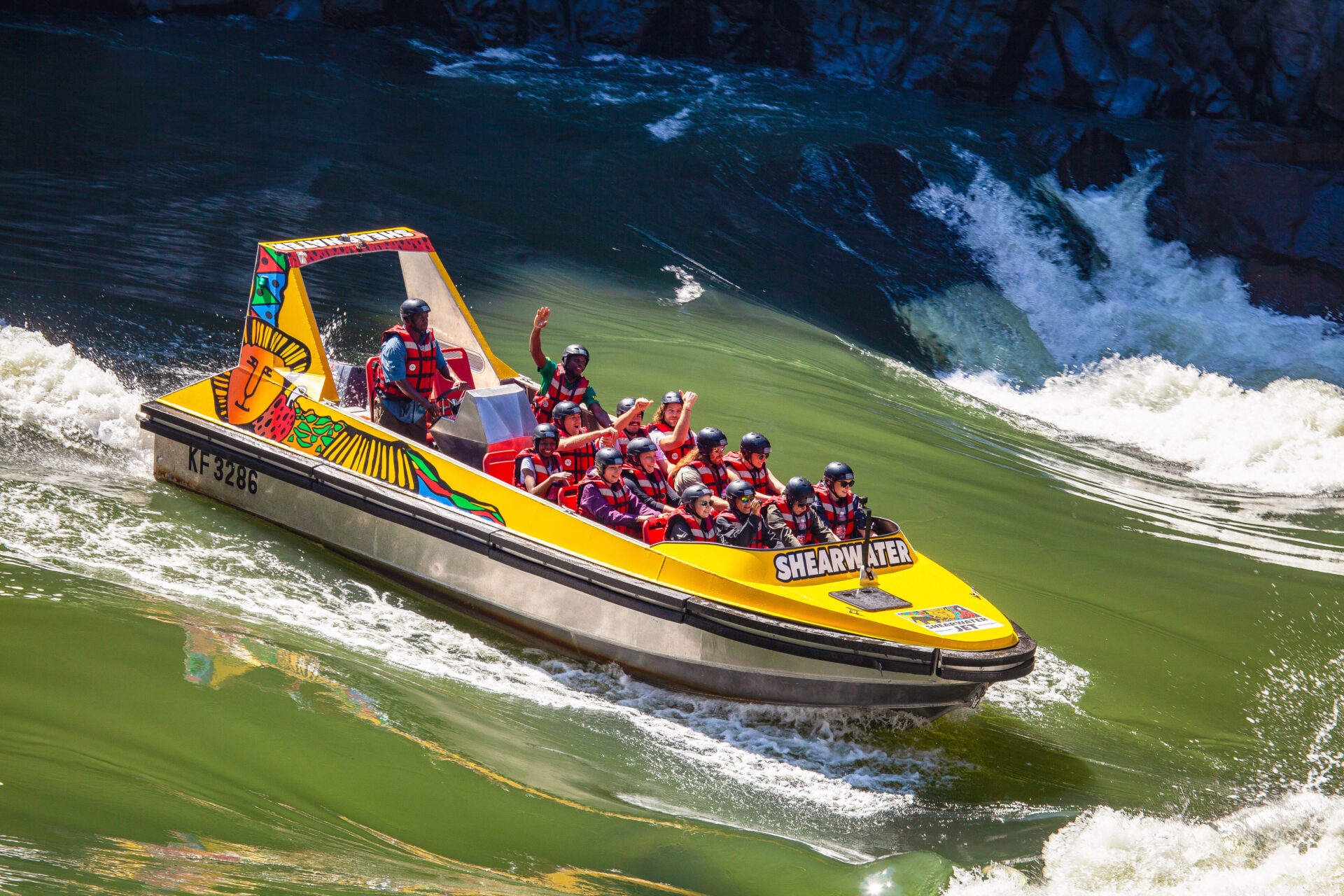 Jet boat adventure on the Zambezi River