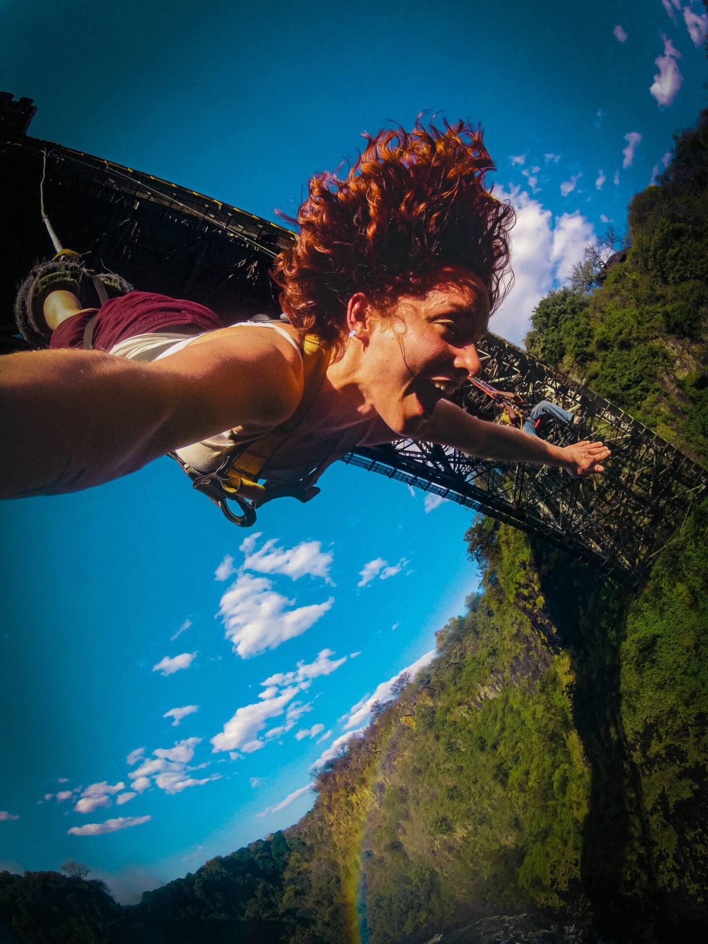 Bungee jump from Victoria Falls Bridge