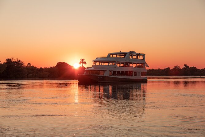 Sunset cruise on the Zambezi River near Victoria Falls